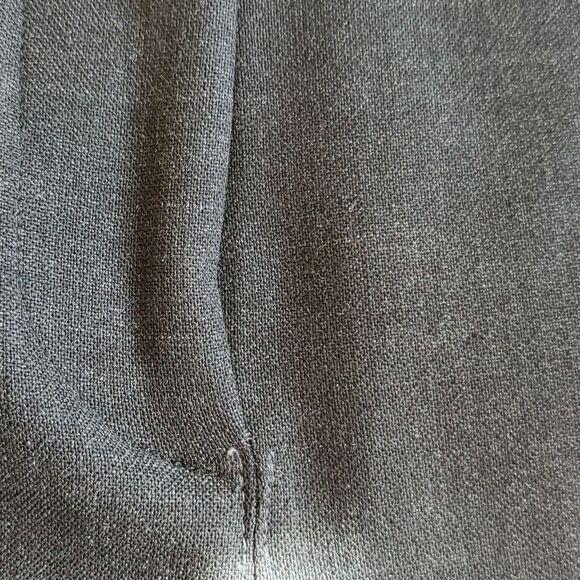 MAX MARA GRAY WOOL PANTS ALTERED SMALL CAREER STRAIGHT LEG - Picture 9 of 10